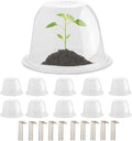 10" D × 6.7" H Plant Protectors from Animals, Garden Cloches for Seedlings Nursery Pots, Durable Humidity Domes with Ventilation Holes, Clear Plant Covers, Mini Greenhouse for Plants 10-Pack