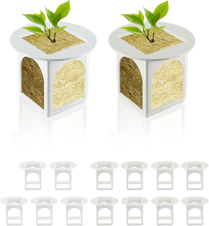 Hydroponic Planting Cup, Hydroponic Growing System Compatible with Gardyn Home/Studio Indoor Garden System, 15 Pack, White
