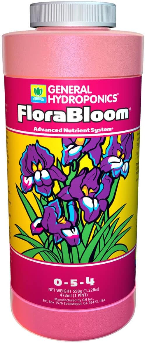 General Hydroponics FloraBloom 0-5-4 Plant Food, Part of FloraSeries Advanced Nutrient System for Plants, 16 oz.