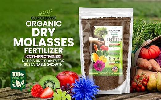 Organic Molasses for Plants - Horticultural Molasses - Ideal for Traditional & Hydroponic Gardening, for Indoor & Outdoor Plants (5 QUARTS)