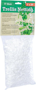 Hydrofarm HGN15S Flexible String, 5'x15', 3.5'' Mesh Trellis Netting, 5' X 15'