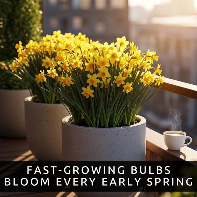 Yellow Dutch Master Daffodil Bulbs for Planting - Fresh Blooming Flowers, Easy to Grow Perennials (10 Bulbs)