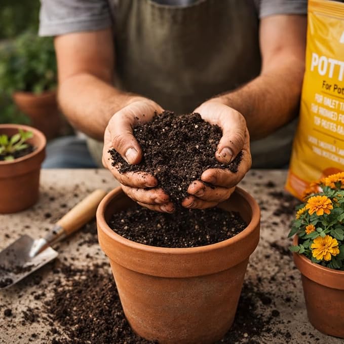 Potting Mix for Potted Plants – 1 Cu. Ft. Indoor and Outdoor Plant Soil, Ready to Use Potting Soil for Container Plants, Flowers, Herbs, and Houseplants