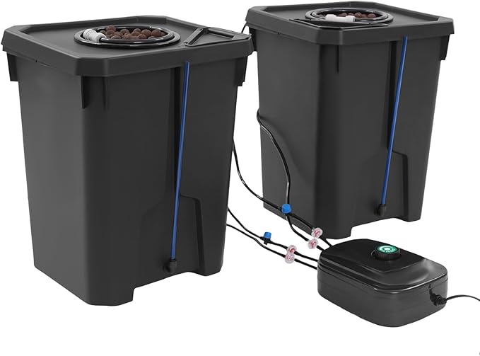 DONSU Hydroponics Growing System, Culture Bucket System, Recirculating Drip Garden System,7.13 Gal Deep Water Culture for Grow Tent, Greenhouse, Garden, Balcony (1)