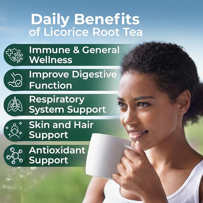 4 oz. Licorice Root Tea Liqorish Root Tea Herb (Glycyrrhiza Glabra) - 113g Bags Licorice Roots Raiz De Regaliz