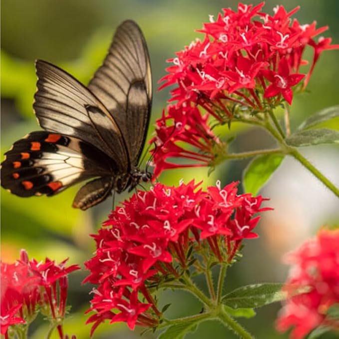 100+ Perennial Pentas Seeds for Planting Outdoor-Pentas Lanceolata Flowers Seeds Non-GMO -Egyptian Star Cluster Seed Lucky Star for Outdoor Garden