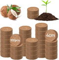Legigo 100 PCS 40mm Coco Coir Pellets Potting Soil Mix- Compressed Coconut Coir Discs Seed Starting Soil Pellets, Coco Peat Soil Pods for Indoor & Outdoor Plants, Gardening Herbs Bonsai and Vegetables