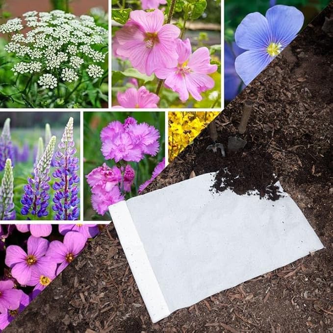 Park Seed Easy DIY Planting Sow Effortless Collection Seed Mats, Perennial Mix