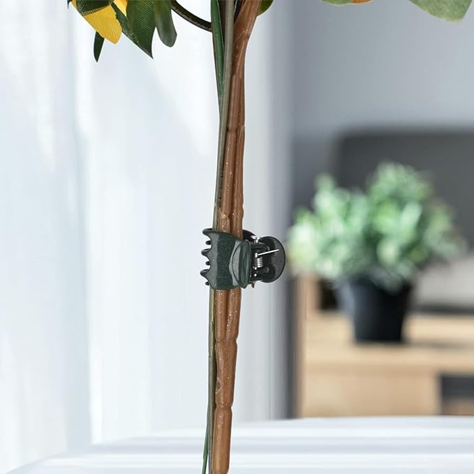 AccEncyc 100 Pcs Plant Clips Orchid Clips Plants Orchid Support Clips Flower Vine Clips for Supporting Stems Vines Stalks Climbing Plant Grow Upright