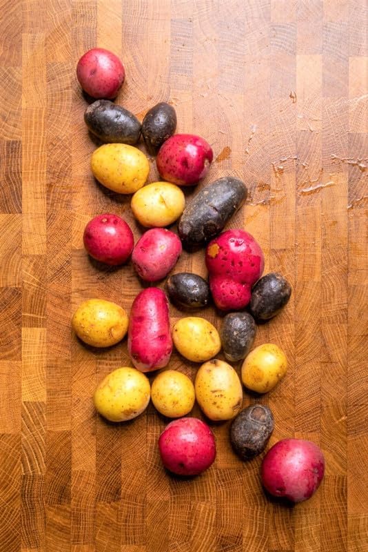 60 Mixed Color Potato Seeds for Growing Outdoors, True Potato Seeds, Red Yellow Purple