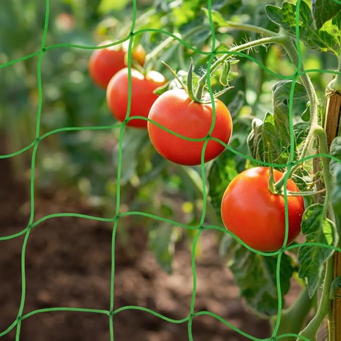 Trellis Netting For Climbing Plants - MAQIHAN 2 PCS Garden Trellis Netting Plant Support Netting Heavy Duty Climbing Net Trellis For Cucumber Tomato Grape Vegetable Fruits Bean Climbing Plants Outdoor