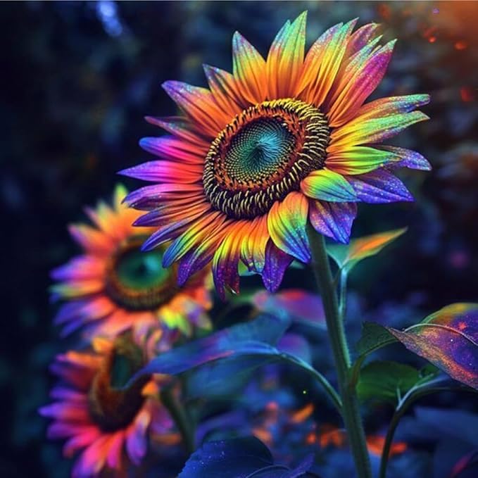 Mixrug Multi-Colored Sunflower Seeds for Planting,100+ Rare Sunflower Seeds to Plant Non-GMO Heirloom Seed for Vibrant Sun Flower Seed Garden Outdoors