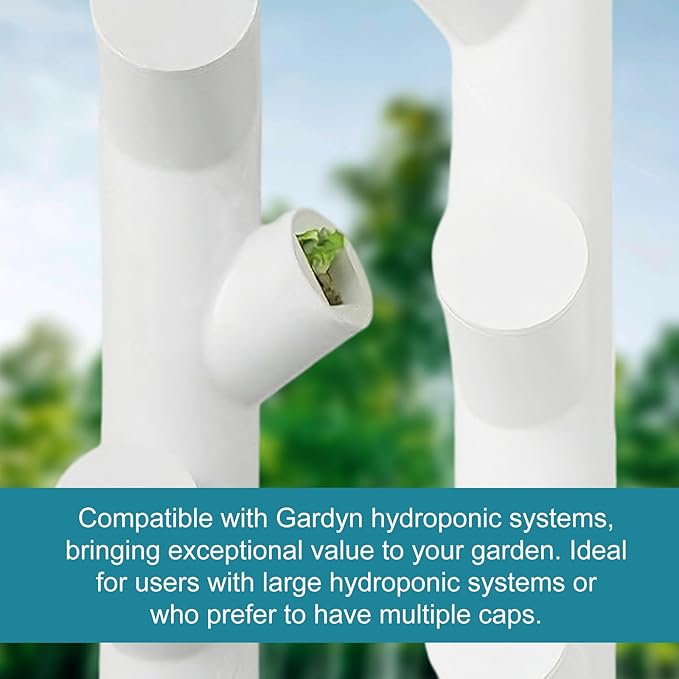20pcs Reusable Hydroponic Caps for Gardyn yPod System, Durable Plastic Covers Hydroponic Pod Accessories for Vertical Garden Towers Indoors Seed Growth