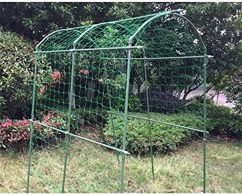 Pack of 2 Cucumber Tomato Trellis Netting, Heavy Duty Garden Netting for Climbing Plants Support, Pea, Grape, Bean, Fruit, Vegetables - 4" Mesh Size, 6Ft x 12Ft