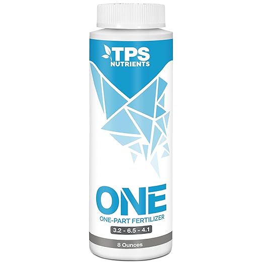 TPS One - Liquid One Part Plant Nutrient from Veg to Bloom, for Lush Growth and Dense Flowers 8 oz (250mL)