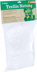 Hydrofarm HGN1004 Flexible Polyethylene, 4 x 100', 6" Mesh Trellis Netting, 4' x 100'