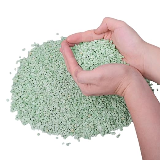 GRANDAN 5 Lb Ferrous Sulfate Heptahydrate - 3/16 Inch FeSO4*7H2O Granules - 20% Iron (Fe) Stable and Easy to Store - Organic Lawn Fertilizer for Vegetables and Plant Growth