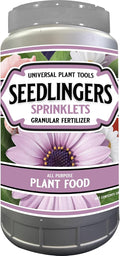Seedlingers Sprinklets Granular Plant Food - Microbe-Rich Blend for Strong Roots & Better Plant Establishment - Gentle, Non-Burning Formula - Garden Beds & Landscape - 2.5 lb Shaker