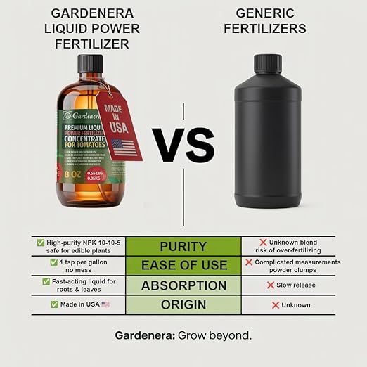 Liquid Power Broccoli Fertilizer - Premium Liquid Plant Food for Broccoli - Fast-Acting Concentrate for Growth, Strong Roots & High-Yield Harvest - 32 oz - Indoor & Outdoor Use