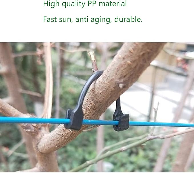 Plastic Vine Clip Garden Plant Support Clip Plant Tomato Grape Raspberry Kiwi Vine Clip Suitable for 9#-12# lines