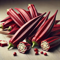 Red Okra Seeds – Abelmoschus Esculentus | Vibrant Red Pods | Heat-Tolerant & Nutritious Vegetable