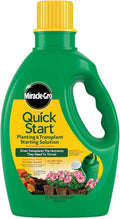 Miracle-Gro Quick Start Planting and Transplant Starting Solution - Liquid Fertilizer for Seedlings and Transplants, 48 fl. oz.