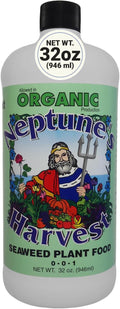 Neptune’s Harvest Seaweed Plant Food (0-0-1) - Multi-Purpose Seaweed Organic Liquid Fertilizer - Indoor & Outdoor Plant Fertilizer for Lawns, Gardens, Vegetables, & Flowers (Quart)