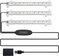 3-Head LED Grow Light for Indoor Plants, 10 Dimmable Levels & 3 Color Modes, Auto Timer (3/9/12H) for Hydroponics, Herbs, Succulents