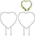 2PCS Heart Plants Trellis for Climbing Indoor, Small Trellis for Potted Plants 12.20 X 9.06inch, Plant Support Stake Houseplant for Garden Potted Plant, Hoya, Pothos, Flower