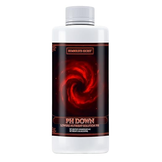 Humboldts Secret pH Down for Plants | Liquid pH Adjuster and Balancer for Soil Coco Hydroponics | Concentrated Phosphoric Acid Solution Supporting Nutrient Uptake and Strong Growth | 8 Ounce