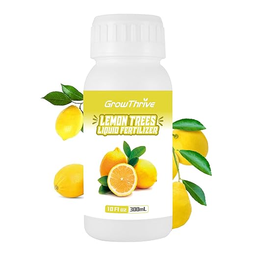 Lemon Tree Liquid Fertilizer - Microbial Organic Citrus Tree Fertilizer for Potted Trees & Indoor Plants, Meyer Lemon Tree Food, Concentrated Nutrient Solution