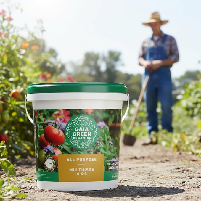 GAIA GREEN All-Purpose Soil Supplement for Resilient Crop Growth, 2kg Organic Fertilizer Ideal for Household Plants, Urban Gardens, Lawns, and Greenhouses