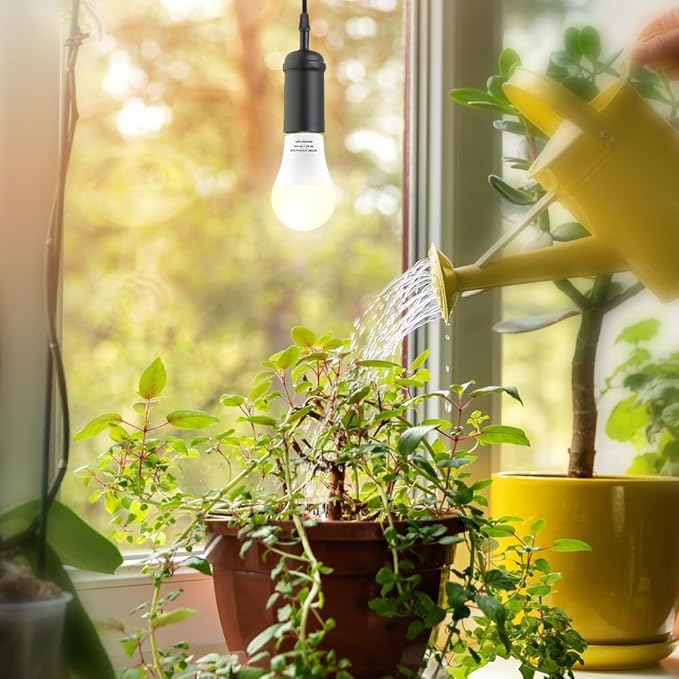 2 Pack LED Grow Light Bulbs A19 Bulb, Full Spectrum Plant Light Bulb, 9W E26 Grow Bulb Replace up to 80W, Grow Light for Indoor Plants, Flowers, Greenhouse, Indore Garden, Hydroponic