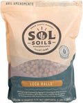 Sol Soils LECA Balls - Lightweight Hydroponic Clay Pebbles, Improves Drainage & Aeration - 1 Gallon