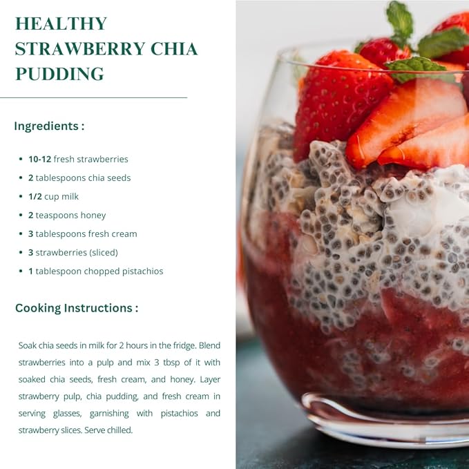 Nutriwish Raw Chia Seeds 250 g (8.8 oz) | Omega-3 Rich Superfood with Fibre, Antioxidants & Plant Protein | For Smoothies, Puddings, Baking & Healthy Vegan & Keto Diets