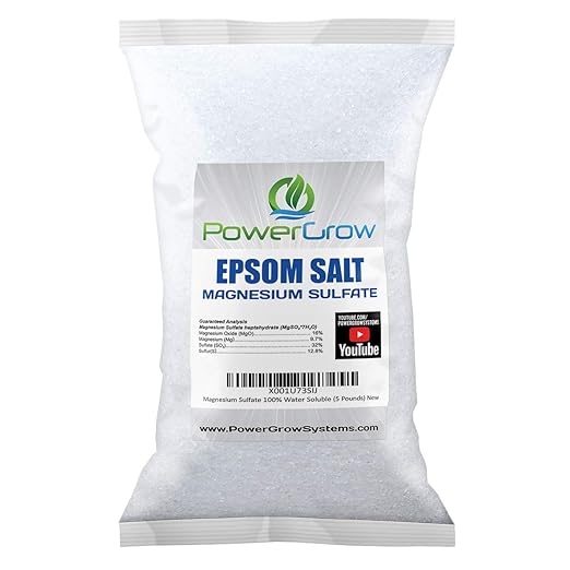 Epsom Salt (Magnesium Sulfate) Agricultural Grade Bulk (25 Pounds)