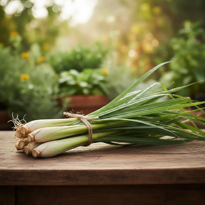 Lemongrass Live Plants, Lemongrass Plants Live, Lemon Grass Live Plant, Well Rooted Lemongrass Herb Seedling for Outdoor Growing, 4 to 6 Inches Tall (Set 5)