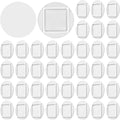 40 Pcs Pod Caps Compatible with Gardyn yPod Hydroponic System, Plastic Hydroponics Pod Caps for Grow Cubes, Light Blocking Cover for Garden Hydroponics Growing System, Reusable Design