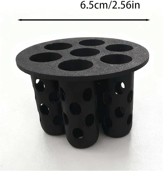 Green Onion Grow for Mason Jar Lid of 6cm,Minimal Kitchen Garden Propagation Station,3D Printed Easy Hydroponic Insert Black