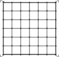 Simple Deluxe Elastic Trellis Netting for 3x3', Heavy Duty Elastic Plant with Hooks, Flexible Hydroponics Support for Grow Tent, Gardening, Climbing Plants, 1 Pack, Black