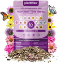 200,000+ Wildflower Seeds [4oz] 16 Variety Perennial Mix - Non-GMO, USA-Sourced Heirloom Seeds for Pollinator Gardens | Attracts Bees/Birds/Butterflies | High Germination Rate for Indoor & Outdoor