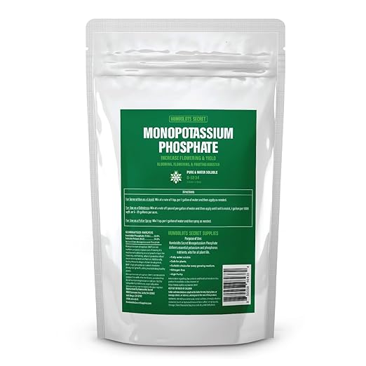 Humboldts Secret Monopotassium Phosphate 0-52-34 | MKP Fertilizer Bloom Booster for Flowers, Fruits & Vegetables | High Purity Water Soluble Phosphorus and Potassium Plant Food | 2 lb