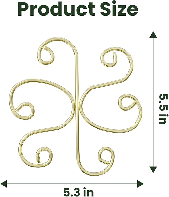 5pcs Plant Stem Support，Metal Shaped Support Frame For Outdoor & Indoor Plant Growth Stereotypes-Medium