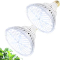 MILYN LED Grow Light Bulb for Indoor Plants Full Spectrum Pure White Grow Lamp, 2 Pack 100W E26 LED Plant Bulb for Seedlings, Flowers, Greenhouse, Vegetable, Succulent, Houseplants, Hydroponic
