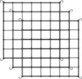 iPower Flexible Elastic 3-Pack 2 x 2FT Trellis Netting with Hooks Grow Room, 2' x 2', 3 Pack, Black, Flowers & Vegetables