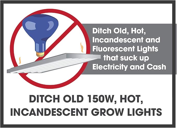 Miracle LED Commercial Hydroponic Ultra Grow Lite - Replaces up to 150W - Daylight White Full Spectrum LED Indoor Plant Growing Light Bulb For DIY Horticulture & Indoor Gardening (604273) 2 Pack