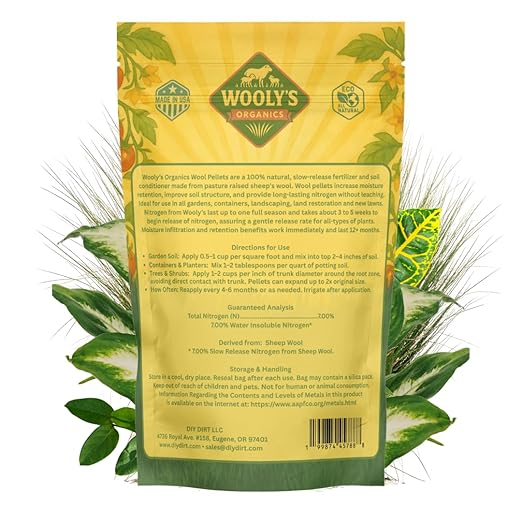 Wooly's Organics All Natural Wool Pellet Fertilizer, 7-0-0 NPK, All-Purpose Soil Builder, 1.5 lb