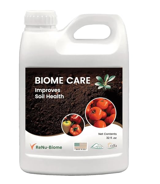Biome Care Liquid Fertilizer & Soil Conditioner, Lawn & Garden Plant Food, Grass, Fruits & Vegetables, Enhances Soil Microbiology, Improves Water Retention & Nutrient Availability
