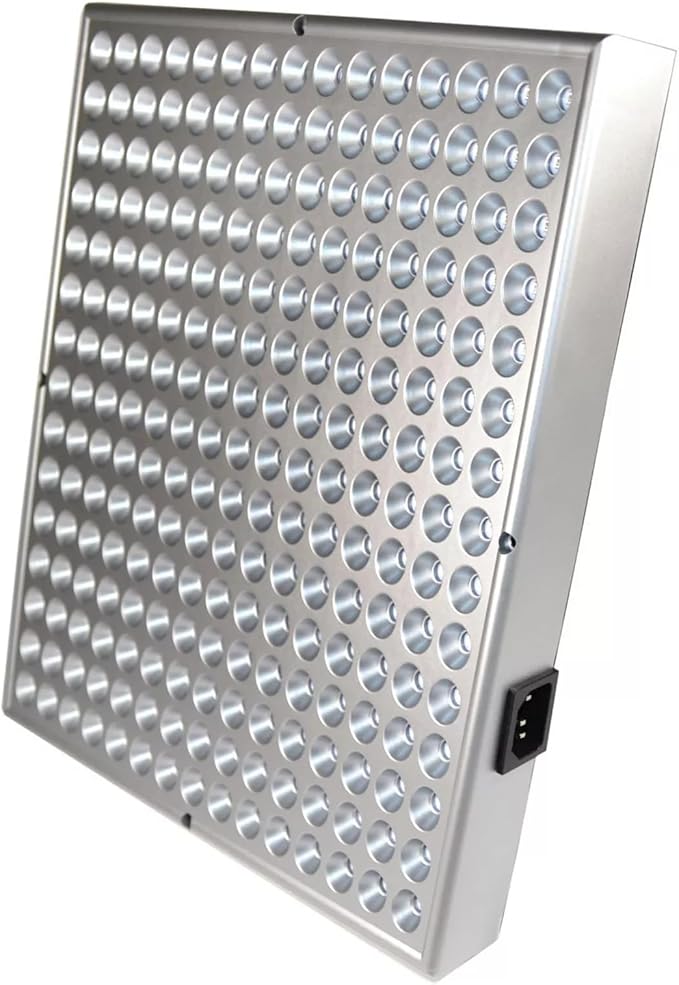 HQRP 225 LED Grow Light Panel, 45W Red & Blue 12" Square Lamp, for Growing Indoor Plants Fruits Flowers Vegetables, Indoor Garden Hydroponic Plant Grow Light with Hanging Kit