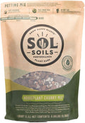 Sol Soils Chunky Houseplant Mix - Fast Draining Soil for Indoor Plants with Coco Coir Chips, Perlite, & Pumice - 1 Quart